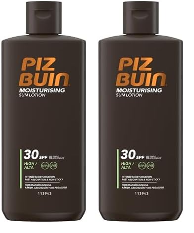 Piz Buin Moisturising Sun Lotion SPF30, 200ml (Pack of 2)