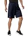 TSLA Men's Cool Mesh Basketball Shorts Smooth HyperDri with Pockets, HyperDri Mesh(mbs02) - Navy, Medium