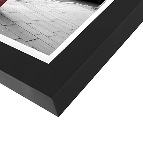 UnityStar Picture Frame 5x7, 2-Pack Solid Wood Wall Picture Frames Display 4X6 inch with Mat and 5X7 inch No Mat,Tabletop or Wall,Mounting Material Included - Thumbnail 5
