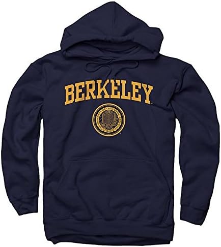 Shop College Wear University Of California Berkeley Arch And Seal Men's Hoodie - Navy