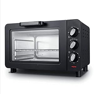 Home Furnishings Compact Toaster Oven Cooker for Bread Bagels Cookies Pizza Paninis More with Baking Tray Rack + Auto…