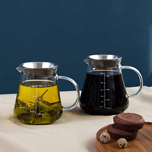 Glass Range Coffee Server For Pour Over Coffee & Tea 800ml/27oz