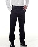 Steampunk Victorian Costume Architect Pants Trousers -Black