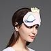 MaisonMaxx Cute Sleeping Mask Gel Pad Eye Mask with Hot & Cold Therapy Insomnia Blindfold Contoured for Men, Women, Girls, Kids Gifts, and for Travel, Meditation,Bedtime(Pink)