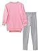 M RACLE Cute Little Girls' 2 Pieces Long Sleeve Top Pants Leggings Clothes Set Outfit (6-7 Years(130), Pink Fox)