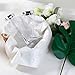 50 PACK Silver Plastic Wine Cups, Disposable Wine Glasses with Silver Rim 6 Oz, Ideal for Party, Wedding, Celebration