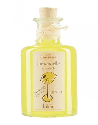 Genussecke Heike Hartmann Limoncello Likör naturtrüb 30% vol, 200 milliliter
