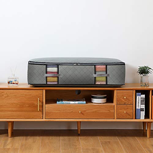 Extra Large Under Bed Storage Containers 4pack Large Capacity Clothes Organizers Under