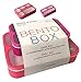 Bento Lunch Box and Snack Container Set for Kids Women | Small & Large Leakproof Boxes for Work School Daycare | Divided Portion Containers for Girls Teens Toddlers, Large and MINI, Pink 2 pack