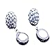 Hemlock Women Lady Silver Alloy Snowflake Pendant Stud Earrings (Silver)