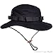 GLORYFIRE Boonie Hat Tactical Ripstop Headwear Bucket Hat with Map Pocket Chin Strap for Wargame Sports Hunting Fishing UV Protection Cap with Oversized Brim for Outdoor Military Hat with Brass Vents