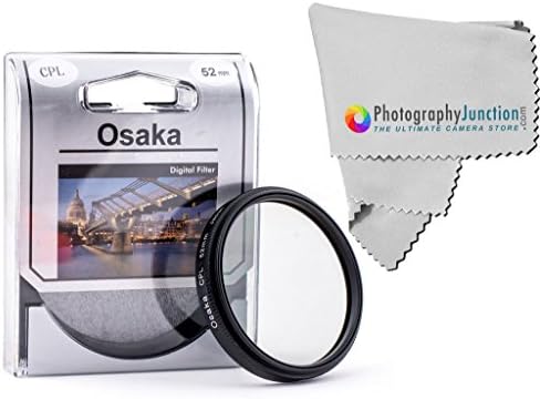Photography Junction Osaka 52mm Central Polarizing CPL Filter Micro Fiber Cloth