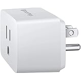 SAMSUNG SmartThings Wi-Fi Plug In Outlet for Smart Home Control Connected Devices, Monitor Energy Usage, Operate with Voice C