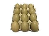 Dozen Wooden Faux Chicken Eggs (Brown Speckled)