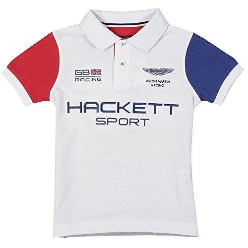 Buy Hackett - Aston Martin Racing Multi Polo Shirt, White 001, 2 Yrs ...