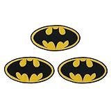 Lot of 3 Batman Embroidered Iron on Patch Logo
