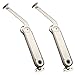Douper Heavy Duty Lid Support Hinge Lid Stay Hinge with Soft Close Solid Zinc Material in Satin Nickel Max Weight Support 80lb Pack of 2