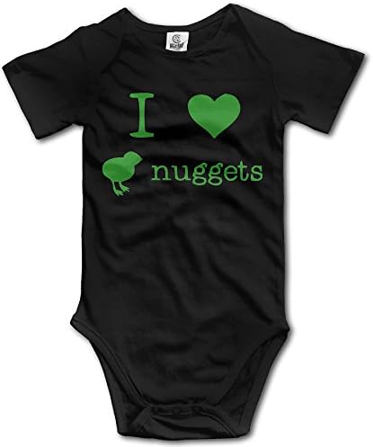 I Love Chicken Nuggets Funny Baby Onesie Cotton Gauze Printing Commemorative Edition Onesie Baby Bodysuit