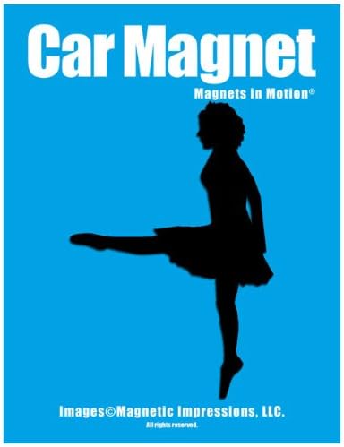 Irish Dancer Car Magnet Black