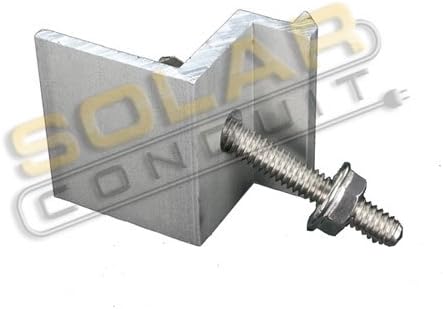 END CLAMP - for MODULES 38-40 MM Thick (1.50" - 1.57"), 1 Each, KSOL POWER