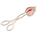 Buffet Tongs - Copper Coated Kitchen Serving Tongs with Strong Grip - Ideal for Serving Salad, Pasta or Appetizer - Rose Gold, 9.2 x 2 x 3.3 Inches