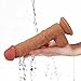 Realistic Silicone Dildo with Suction Cup – Adorime Double Layer Lifelike Penis Dong Cock Anal Sex Toys for Women Masturbation 1