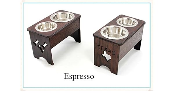 Pet Supplies 2 Bowl Dog Feeder 12 Inches Tall Bones And Paws