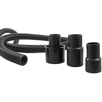 Dust Collection Power Tool Hose with Fittings For Use With Smaller Power Tools Shop Vacuums Dust Collectors and General Home Use