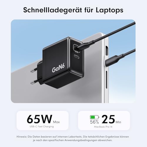 90W USB C Ladegerät, 2-Pack 2 Port Schnellladegerät mit Kabel, GaN PD Charger für iPhone 17/16/15 Series, MacBook Pro, iPad, Galaxy, Pixel und mehr
