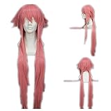 80cm Long Pink Anime Cosplay Wigs