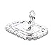 Zebratown 1Paris Crystal Shoe Clips Rhinestone Square Shoe Clutches Crystal Bridal Shoes Athena