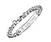 BLOOD THINNER-8mm High Polished Surgical Steel Chain Medical Alert ID Bracelets for Men&Women,8