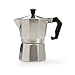 Primula Classic Stovetop Espresso and Coffee Maker, Moka Pot for Italian and Cuban Café Brewing, Greca Coffee Maker, Cafeteras, 1 Espresso Cup, Silver