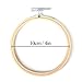 KINGSO Cross Stitch Hoop Embroidery Hoop Pieces Embroidery Circle Set Hoops Ring Wooden Round Adjustable Bamboo Hoops Bulk Crosses for Arts, Crafts,Sewing