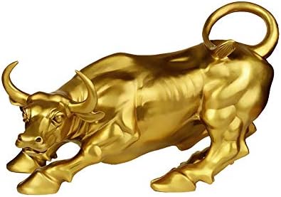 Fengshui Wealth Brass Bull Figurines Decoration Collectible Gift BS093
