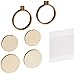 3 Birds Mini Round Wood Hoops Punched for Cross Stitch, 1.5