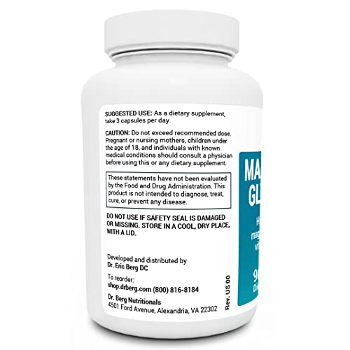 Dr. Berg's Magnesium Glycinate 360mg Fully Chelated Magnesium