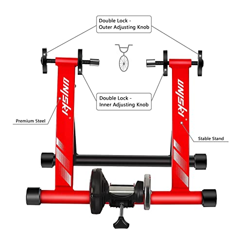 Unisky Bike Trainer Stand Indoor Bicycle Stand with Noise Reduction