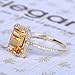 Fashion Women Jewelry 925 Silver Citrine Wedding Jewelry Ring Gift Size (8)