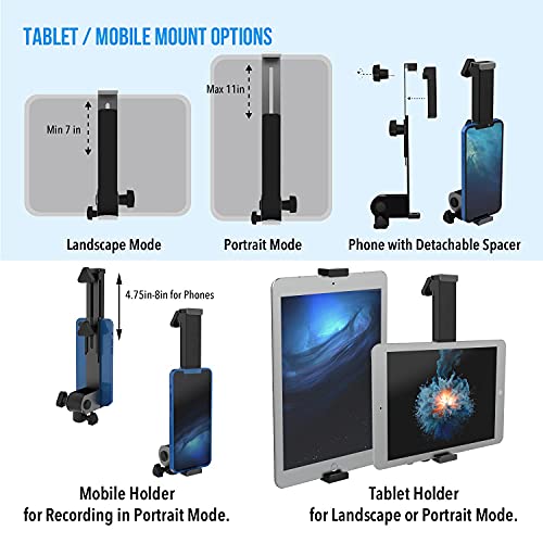 IA Stands ECT10 Single X Keyboard Stand with Complimentary Phone/Tablet