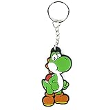 Bioworld Merchandising - Super Mario Bros. Rubber Keychain Yoshi 6 cm