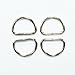 sacoora Metal D Ring 1 inch Non Welded Nickel Plated Pack of 25
