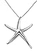 GlitterLounge Starfish Pendant Necklace Sterling Silver .925 Designer Style 16
