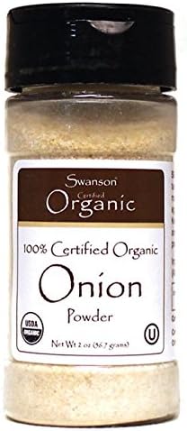 100% Certified Organic Onion Powder 1.8 oz (51 Grams) Pwdr
