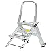 Xtend & Climb WT2 Contractor Series Folding Stool with Handrail, 2-Step, Aluminum