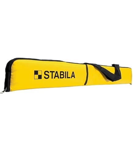 Stabila 37496 Heavy Duty Type 196 96-Inch Level – No Hand Holes, Wide Frame, Certified Accuracy With Removable End Caps