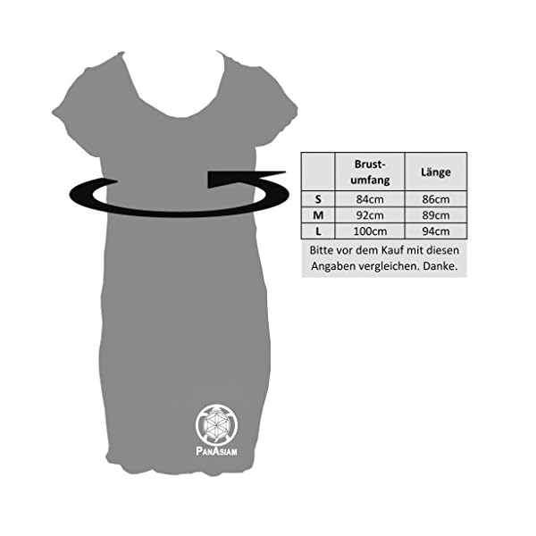 Panasiam - Vestido colorido de algodón en tallas S, M, L y XL, existencias limitadas (producto de boutique) | DeHippies.com
