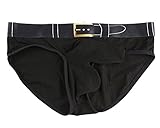 Barsty Men's Thong G-String Elastic Smooth Bikini Airplane Underwear