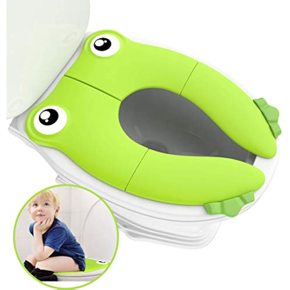 Portable Folding Large Non Slip Silionce Pads Potty Training Seat For