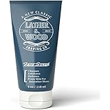 Best Face Wash for Men - Lather &amp; Wood's Face Scrub - Luxurious Exfoliating Mens Face Wash for the Man’s Man. 4oz Facial Cleanser for Men.